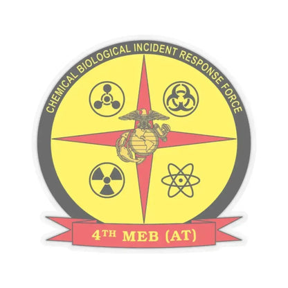 4th Marine Expeditionary Brigade Antiterrorism Chemical Biological Incident Response Force MEB AT CBIRF (USMC) STICKER Vinyl Kiss-Cut Decal 2 Inch Transparent - The Sticker Space