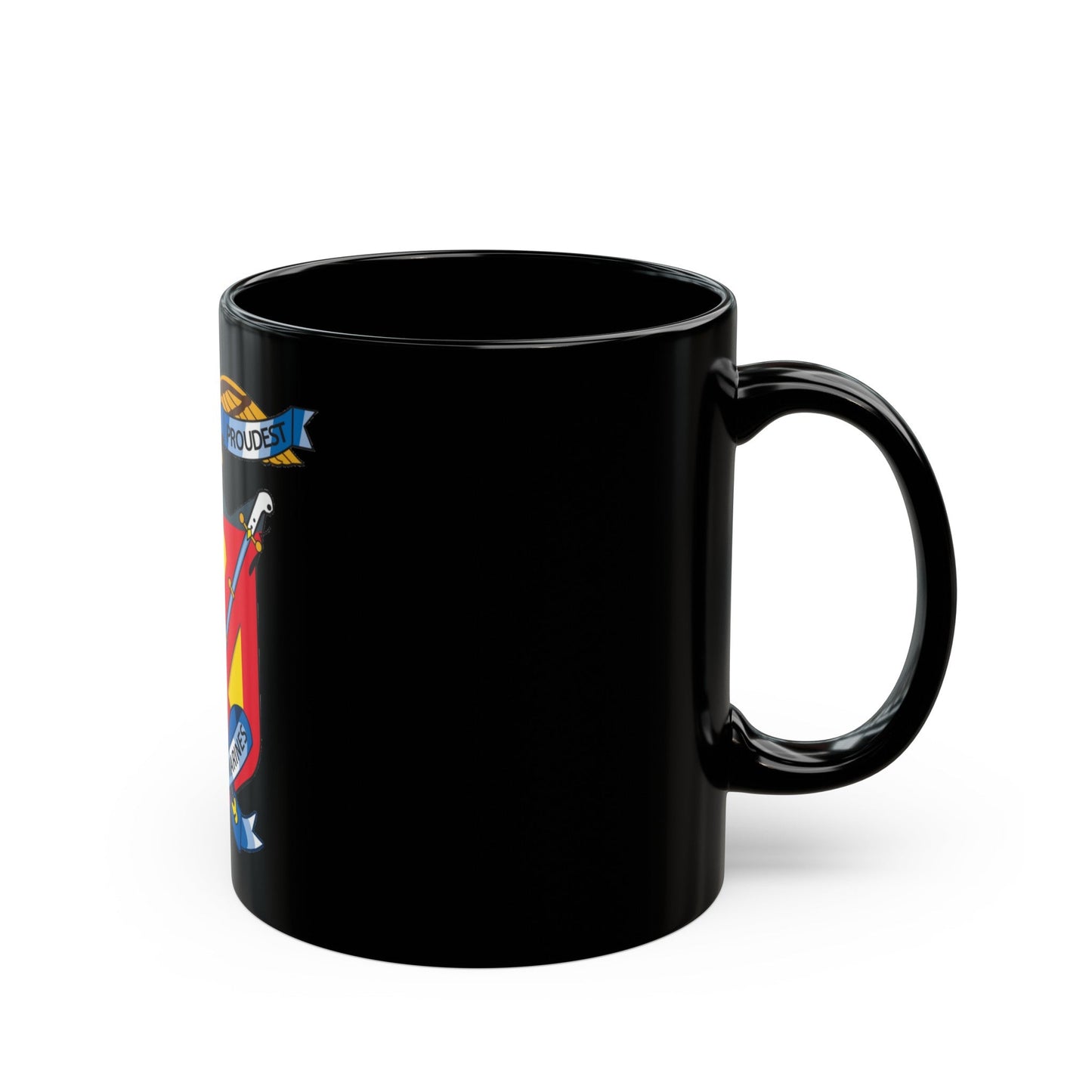 4th Marine Regiment (USMC) Black Coffee Mug-The Sticker Space