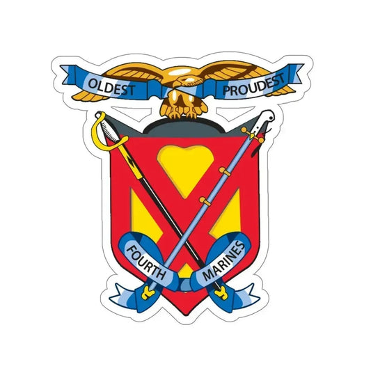 4th Marine Regiment (USMC) STICKER Vinyl Die-Cut Decal 6 Inch - The Sticker Space