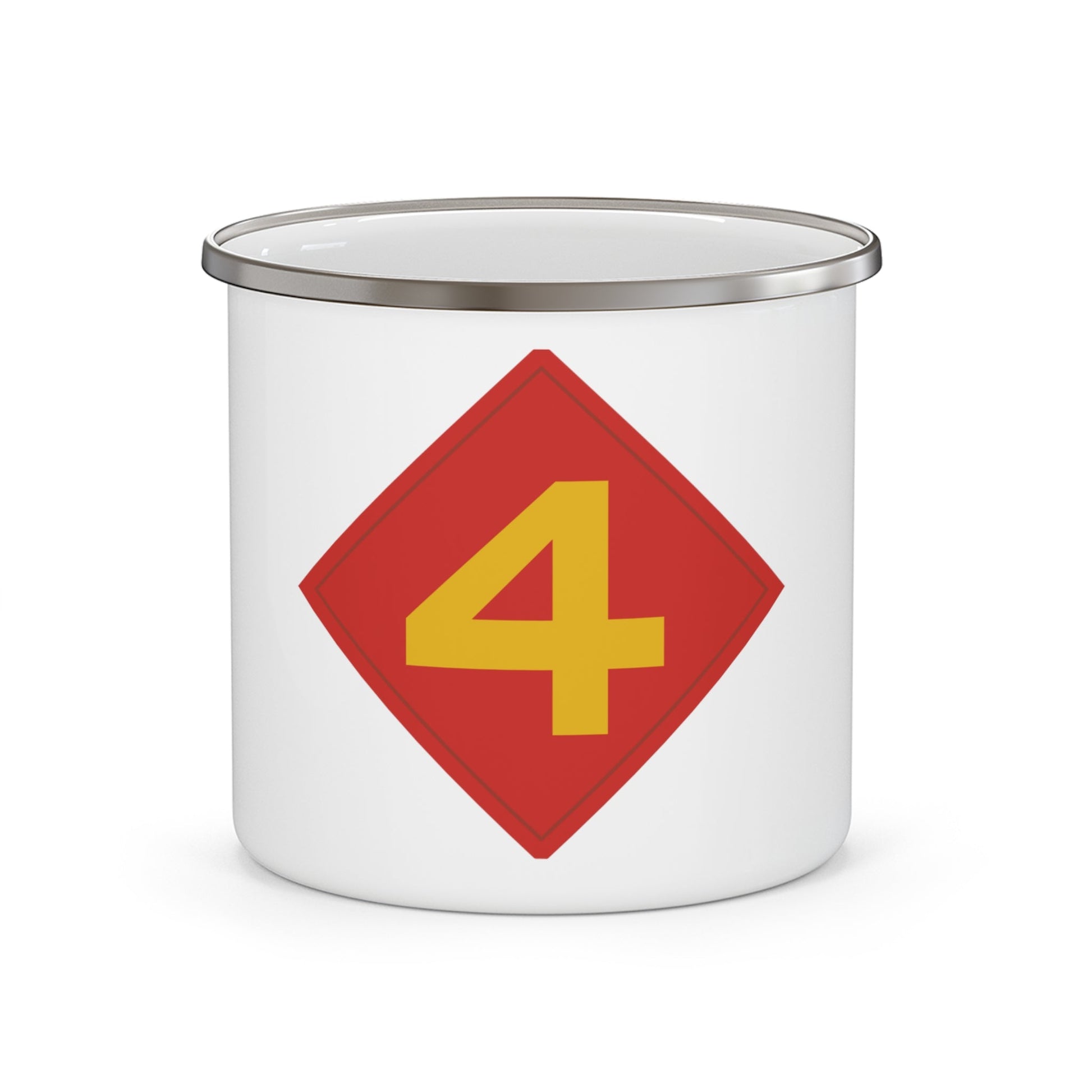 4th Marine (USMC) Enamel Mug-12oz-The Sticker Space