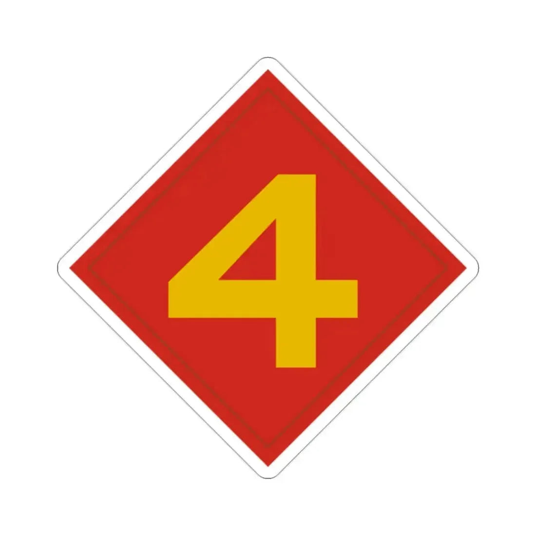 4th Marine (USMC) STICKER Vinyl Die-Cut Decal 2 Inch - The Sticker Space