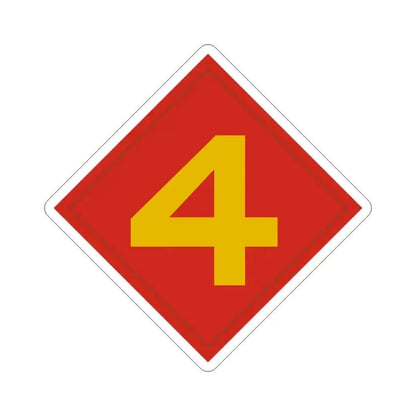 4th Marine (USMC) STICKER Vinyl Die-Cut Decal 3 Inch - The Sticker Space