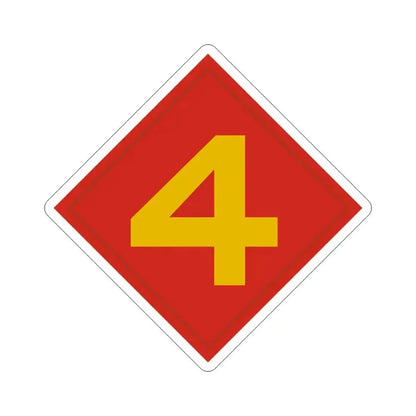 4th Marine (USMC) STICKER Vinyl Die-Cut Decal 4 Inch - The Sticker Space