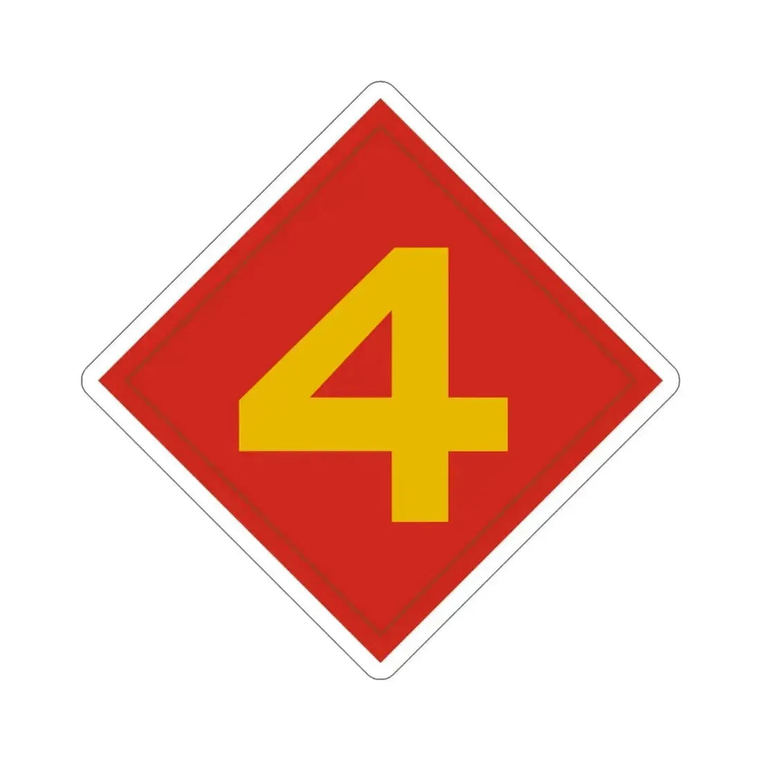 4th Marine (USMC) STICKER Vinyl Die-Cut Decal 5 Inch - The Sticker Space