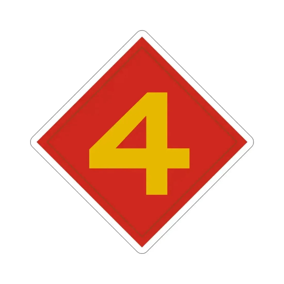 4th Marine (USMC) STICKER Vinyl Die-Cut Decal 6 Inch - The Sticker Space