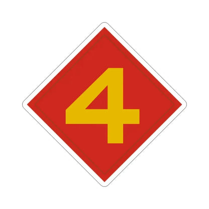 4th Marine (USMC) STICKER Vinyl Die-Cut Decal 6 Inch - The Sticker Space