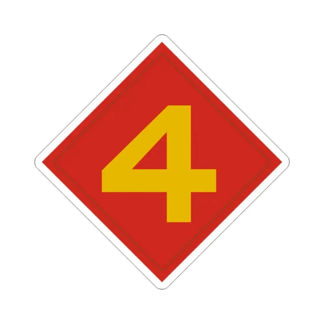 4th Marine (USMC) STICKER Vinyl Die-Cut Decal - The Sticker Space
