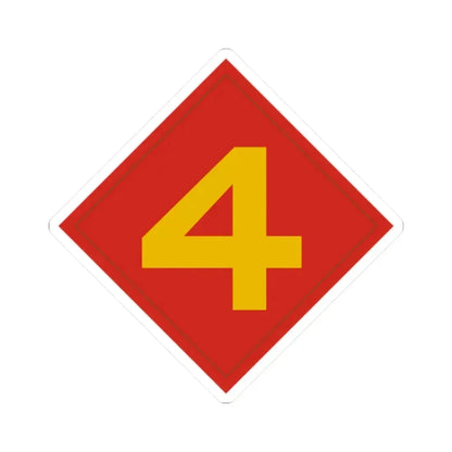 4th Marine (USMC) STICKER Vinyl Kiss-Cut Decal 2 Inch White - The Sticker Space