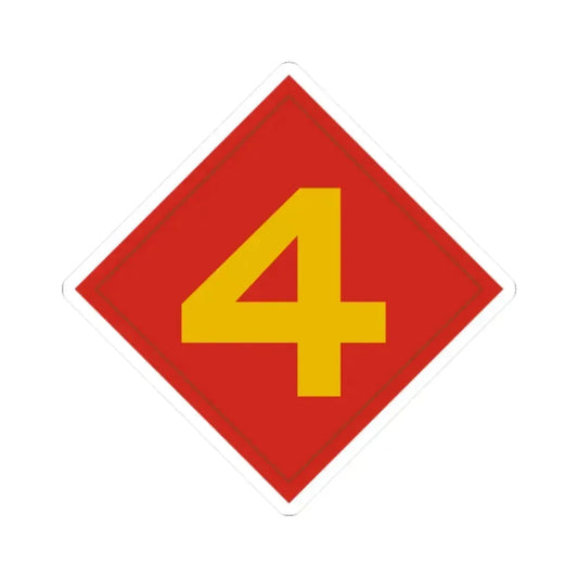 4th Marine (USMC) STICKER Vinyl Kiss-Cut Decal 2 Inch White - The Sticker Space