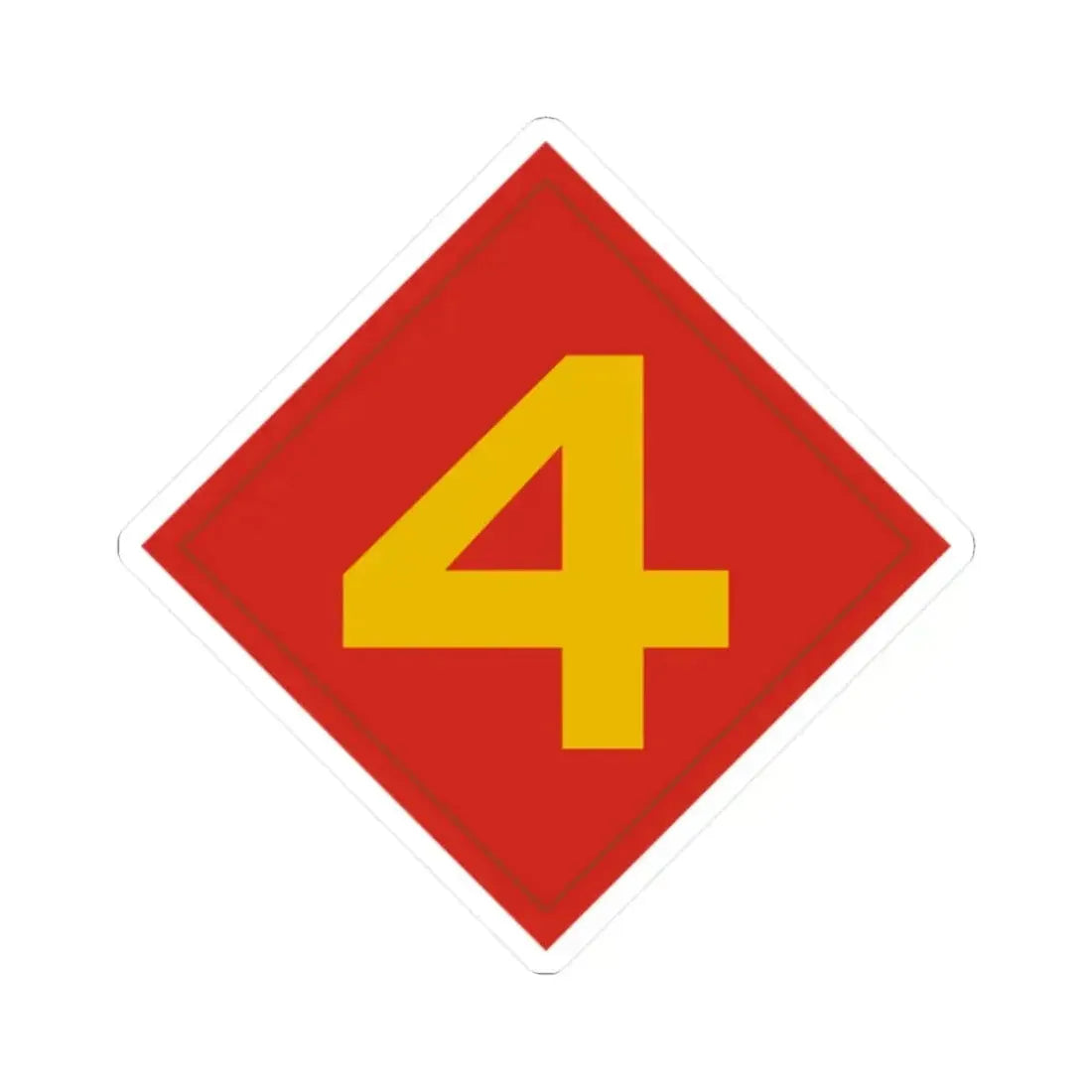 4th Marine (USMC) STICKER Vinyl Kiss-Cut Decal - The Sticker Space