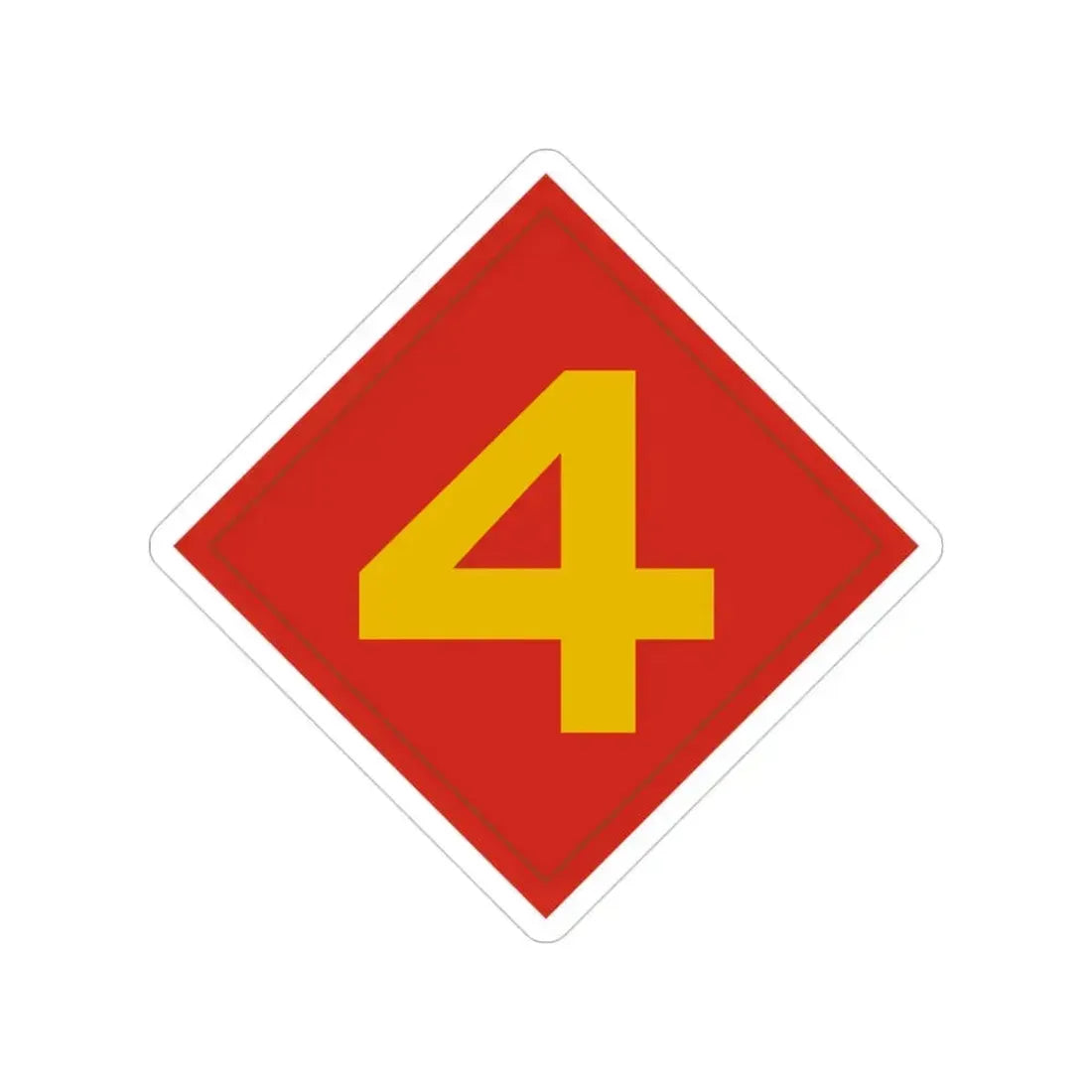 4th Marine (USMC) Transparent STICKER Die-Cut Vinyl Decal 3 Inch - The Sticker Space