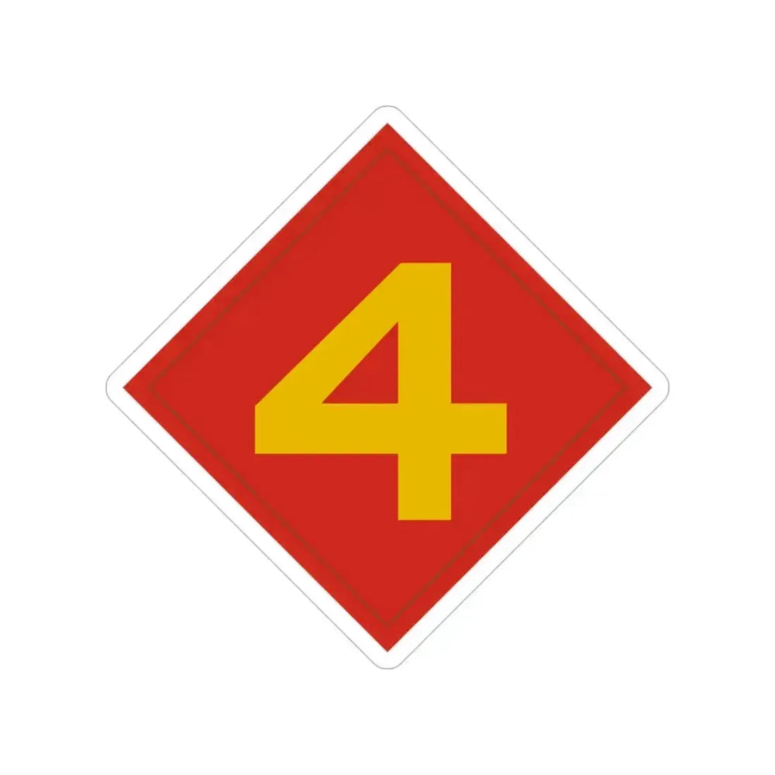 4th Marine (USMC) Transparent STICKER Die-Cut Vinyl Decal 4 Inch - The Sticker Space