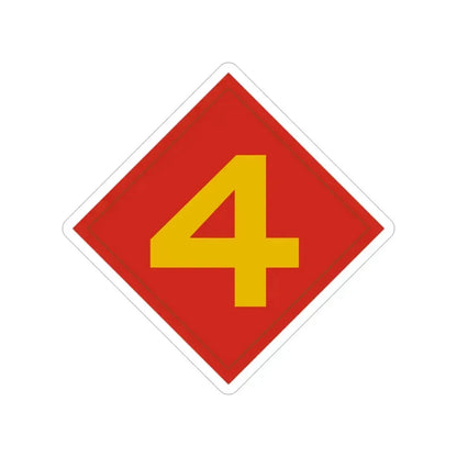 4th Marine (USMC) Transparent STICKER Die-Cut Vinyl Decal 4 Inch - The Sticker Space