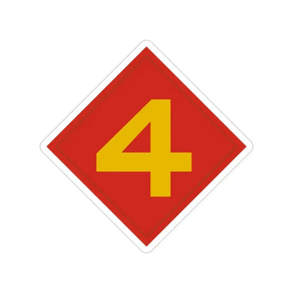 4th Marine (USMC) Transparent STICKER Die-Cut Vinyl Decal 5 Inch - The Sticker Space