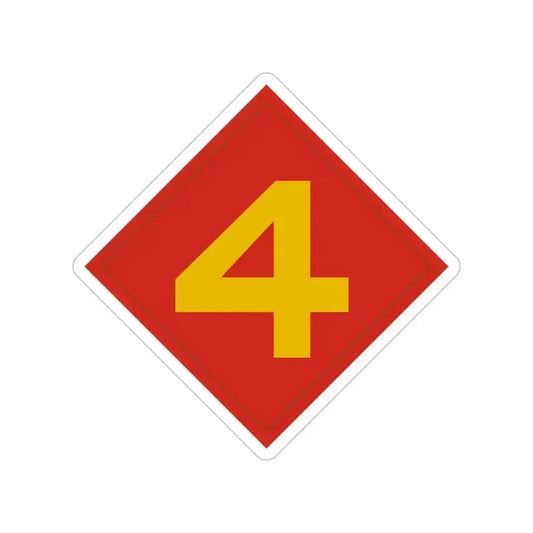 4th Marine (USMC) Transparent STICKER Die-Cut Vinyl Decal 6 Inch - The Sticker Space