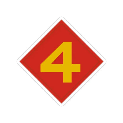 4th Marine (USMC) Transparent STICKER Die-Cut Vinyl Decal 6 Inch - The Sticker Space