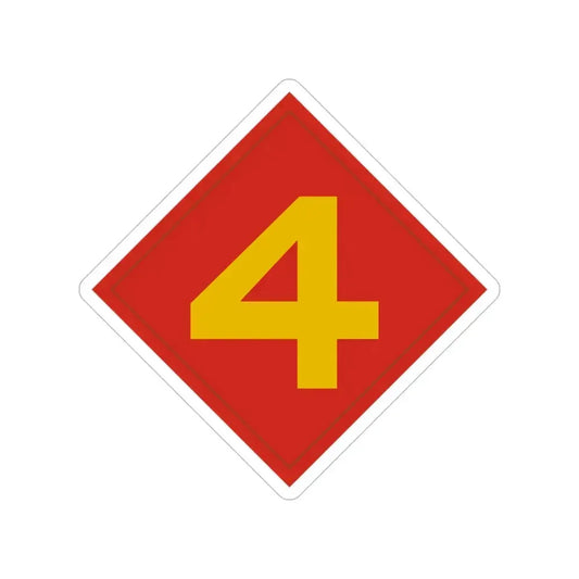 4th Marine (USMC) Transparent STICKER Die-Cut Vinyl Decal 6 Inch - The Sticker Space