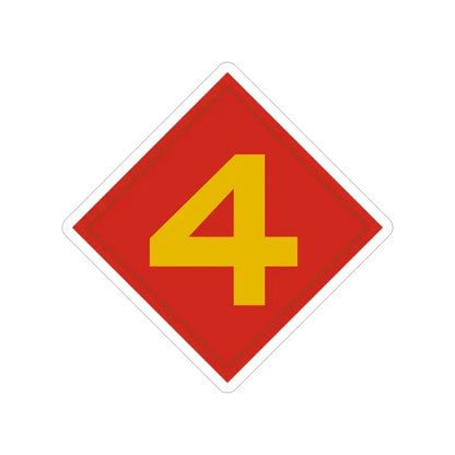 4th Marine (USMC) Transparent STICKER Die-Cut Vinyl Decal - The Sticker Space