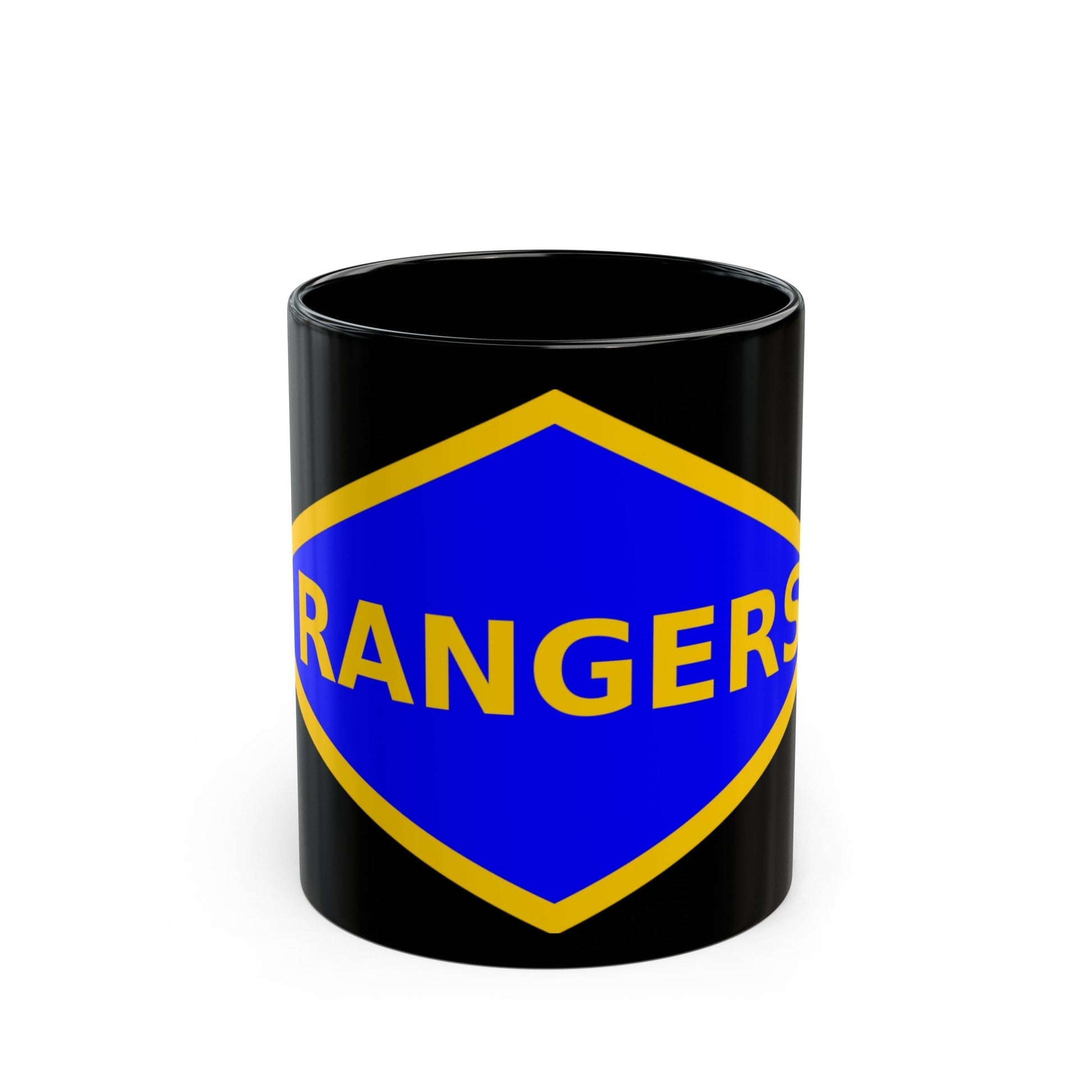 4th Ranger Battalion (U.S. Army) Black Coffee Mug-11oz-The Sticker Space