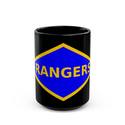 4th Ranger Battalion (U.S. Army) Black Coffee Mug-15oz-The Sticker Space