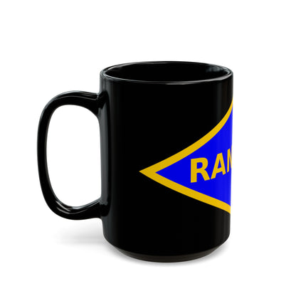 4th Ranger Battalion (U.S. Army) Black Coffee Mug-The Sticker Space