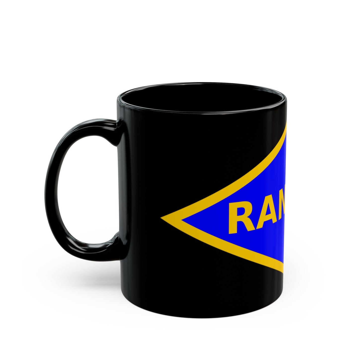 4th Ranger Battalion (U.S. Army) Black Coffee Mug-The Sticker Space