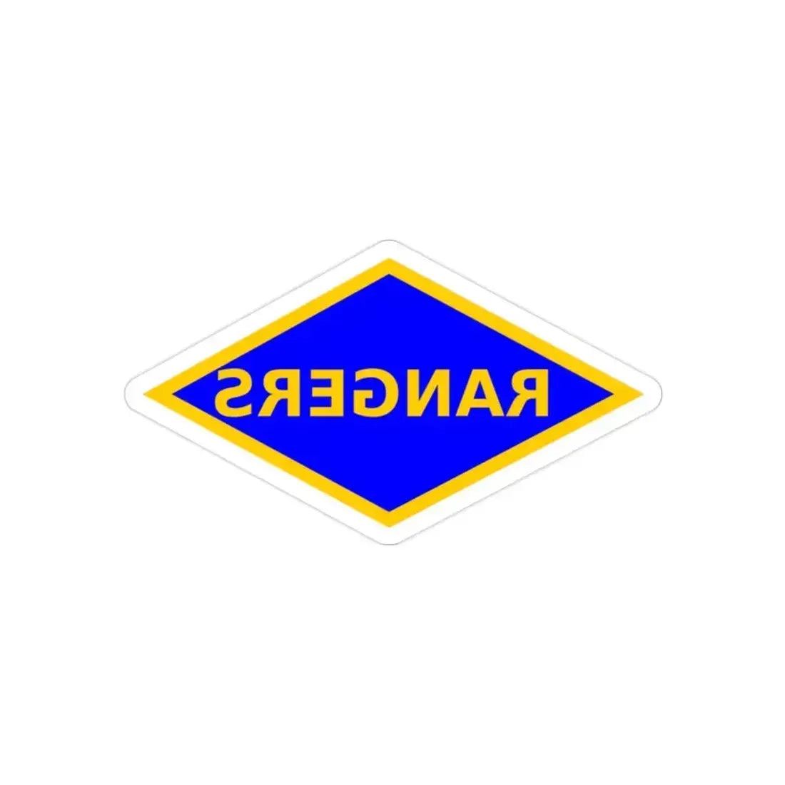 4th Ranger Battalion (U.S. Army) REVERSE PRINT Transparent Die-Cut STICKER 2 Inch Die-Cut Transparent - The Sticker Space