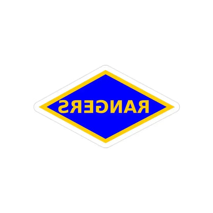 4th Ranger Battalion (U.S. Army) REVERSE PRINT Transparent Die-Cut STICKER 2 Inch Die-Cut Transparent - The Sticker Space