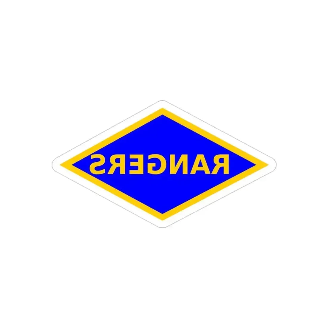 4th Ranger Battalion (U.S. Army) REVERSE PRINT Transparent Die-Cut STICKER 3 Inch Die-Cut Transparent - The Sticker Space