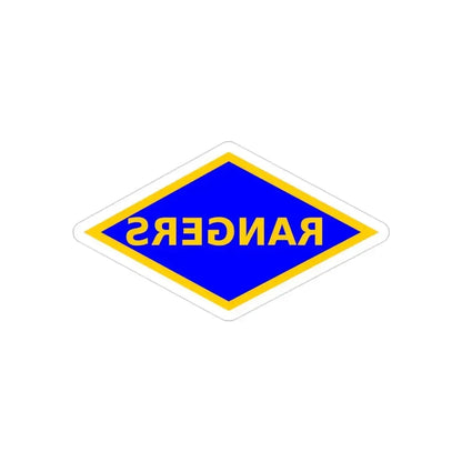 4th Ranger Battalion (U.S. Army) REVERSE PRINT Transparent Die-Cut STICKER 3 Inch Die-Cut Transparent - The Sticker Space