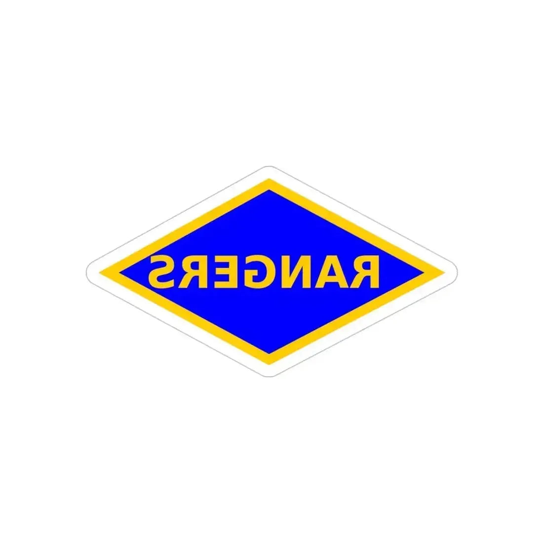 4th Ranger Battalion (U.S. Army) REVERSE PRINT Transparent Die-Cut STICKER 4 Inch Die-Cut Transparent - The Sticker Space