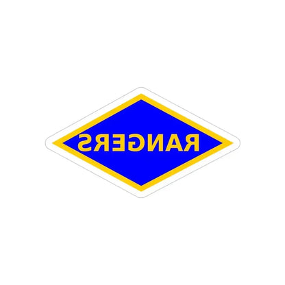 4th Ranger Battalion (U.S. Army) REVERSE PRINT Transparent Die-Cut STICKER 4 Inch Die-Cut Transparent - The Sticker Space