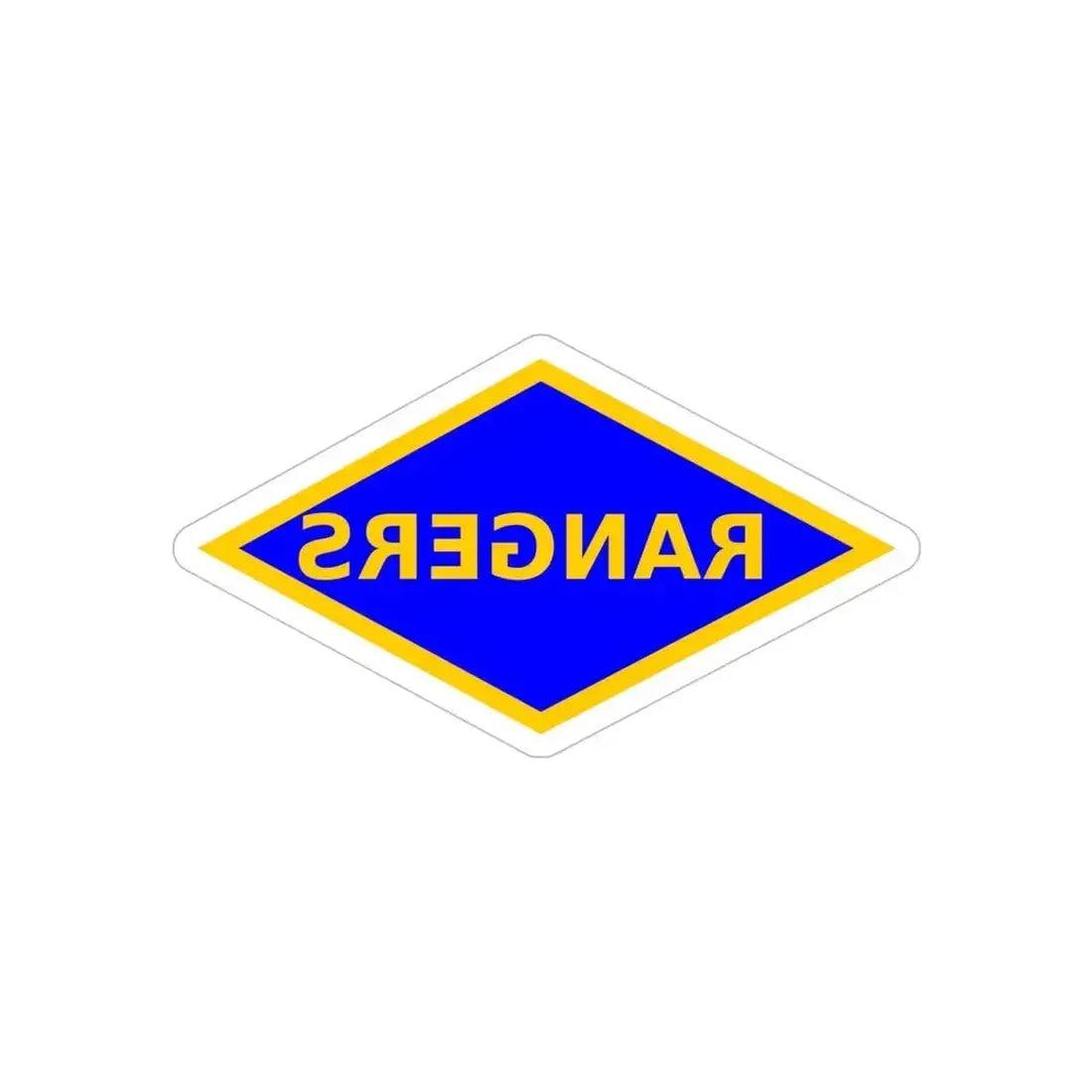 4th Ranger Battalion (U.S. Army) REVERSE PRINT Transparent Die-Cut STICKER 5 Inch Die-Cut Transparent - The Sticker Space