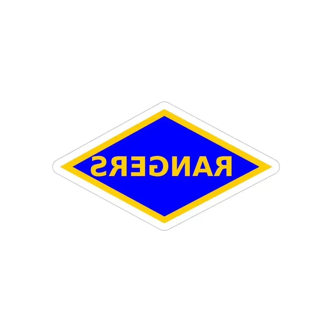 4th Ranger Battalion (U.S. Army) REVERSE PRINT Transparent Die-Cut STICKER 6 Inch Die-Cut Transparent - The Sticker Space