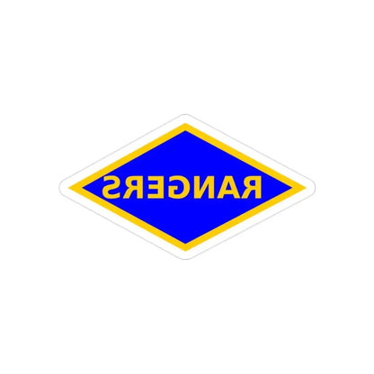 4th Ranger Battalion (U.S. Army) REVERSE PRINT Transparent Die-Cut STICKER - The Sticker Space