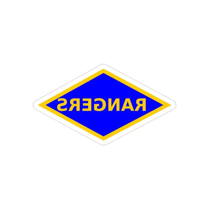4th Ranger Battalion (U.S. Army) REVERSE PRINT Transparent Die-Cut STICKER - The Sticker Space