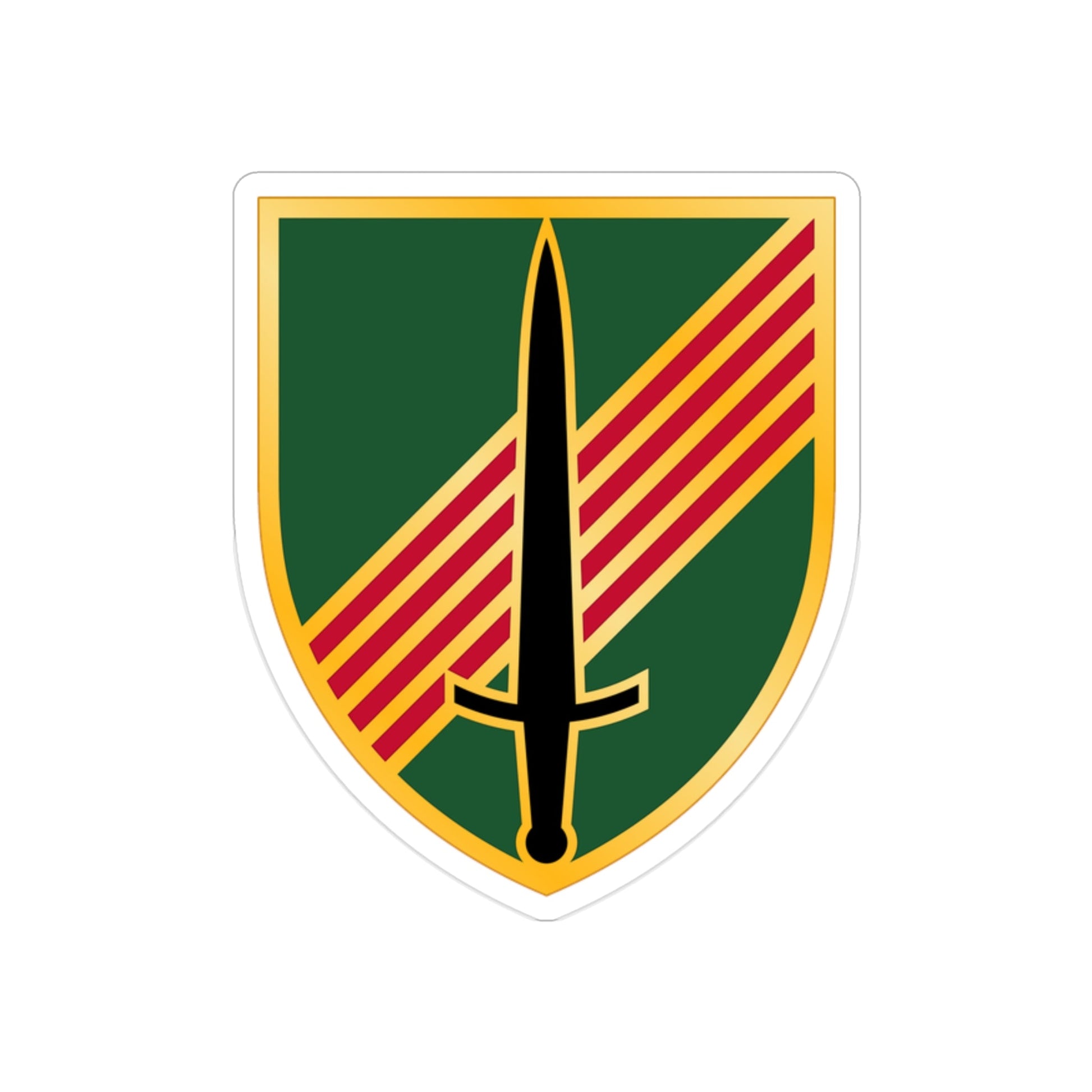 4th Security Force Assistance Brigade (U.S. Army) REVERSE PRINT Transparent STICKER-2" × 2"-The Sticker Space