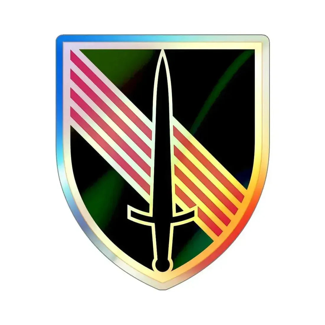 4th Security Force Assistance Brigade (U.S. Army) Holographic STICKER Die-Cut Vinyl Decal 6 Inch Holographic - The Sticker Space