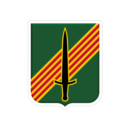 4th Security Force Assistance Brigade v2 (U.S. Army) REVERSE PRINT Transparent STICKER-2" × 2"-The Sticker Space