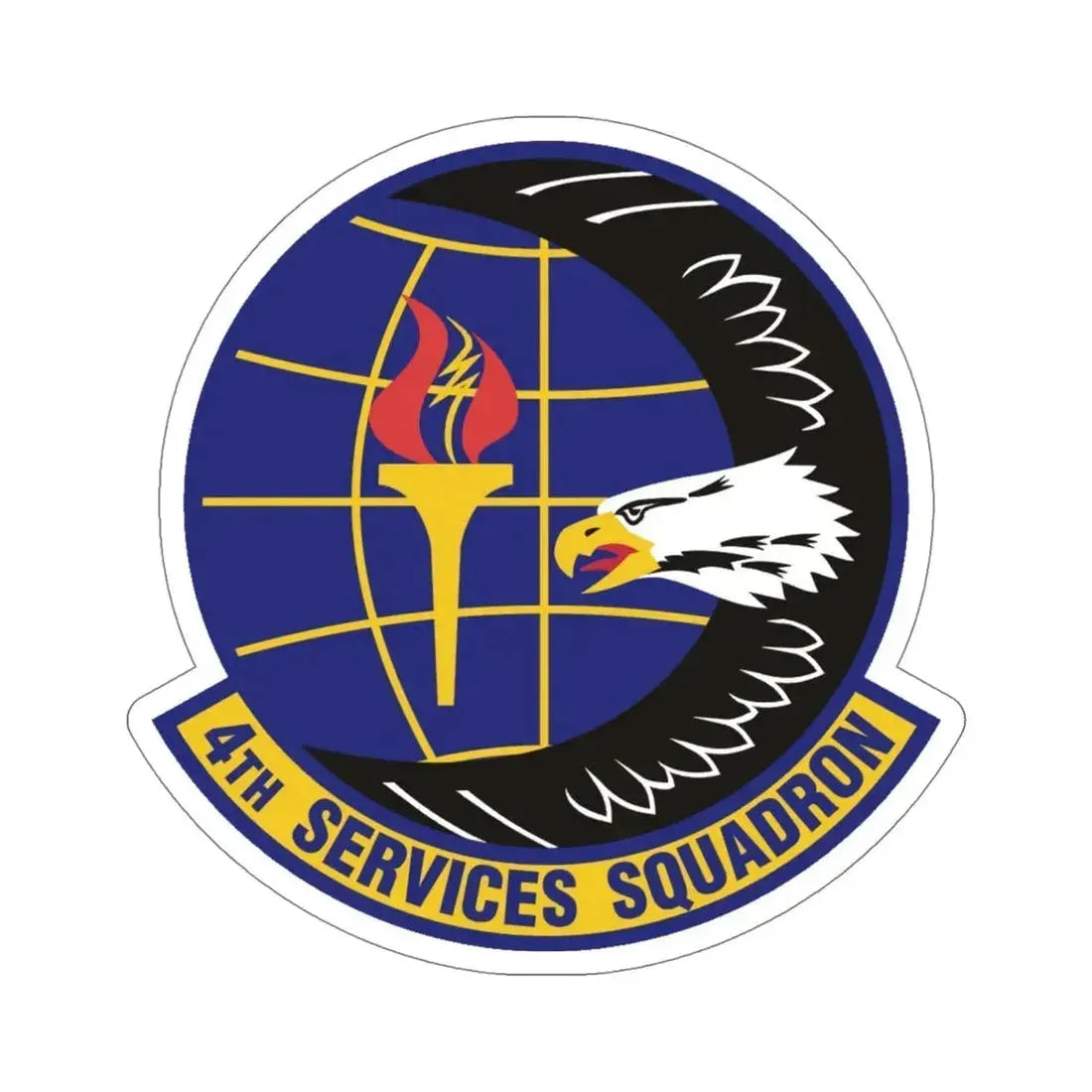 4th Services Squadron (U.S. Air Force) STICKER Vinyl Die-Cut Decal 5 Inch - The Sticker Space