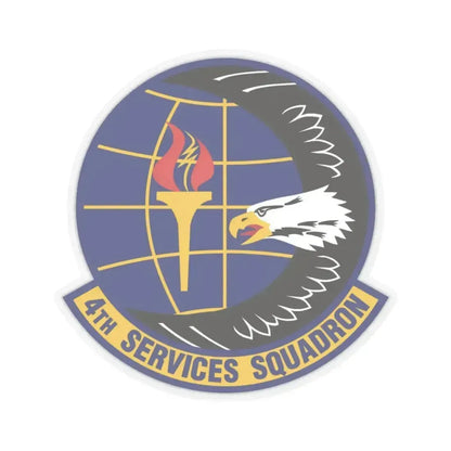 4th Services Squadron (U.S. Air Force) STICKER Vinyl Kiss-Cut Decal 6 Inch Transparent - The Sticker Space