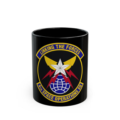 4th Space Operations Squadron (U.S. Air Force) Black Coffee Mug-11oz-The Sticker Space