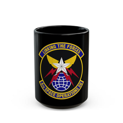 4th Space Operations Squadron (U.S. Air Force) Black Coffee Mug-15oz-The Sticker Space