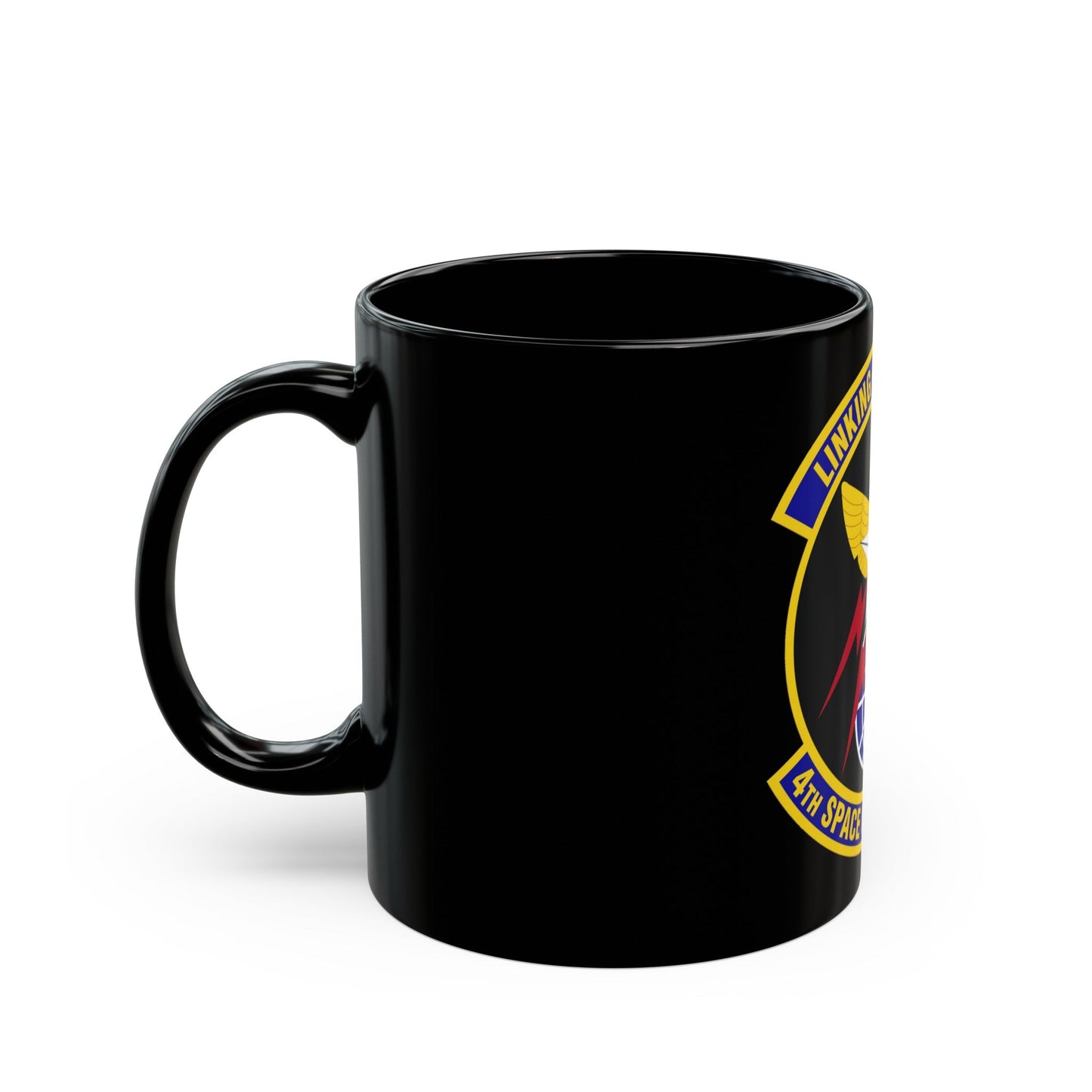 4th Space Operations Squadron (U.S. Air Force) Black Coffee Mug-The Sticker Space