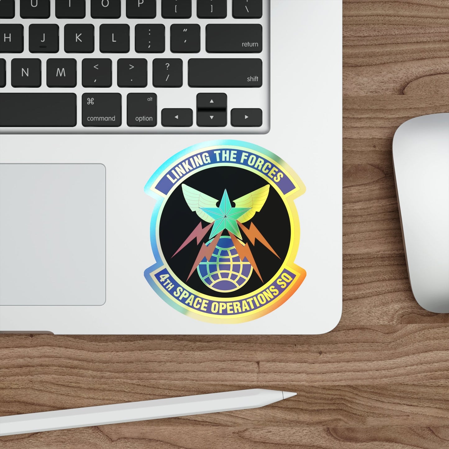 4th Space Operations Squadron (U.S. Air Force) Holographic STICKER Die-Cut Vinyl Decal-The Sticker Space