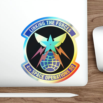 4th Space Operations Squadron (U.S. Air Force) Holographic STICKER Die-Cut Vinyl Decal-The Sticker Space