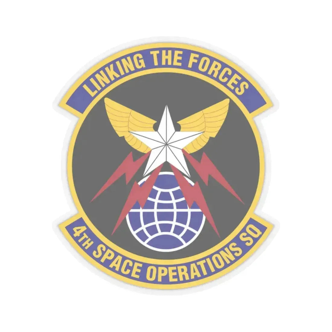 4th Space Operations Squadron (U.S. Air Force) STICKER Vinyl Kiss-Cut Decal 2 Inch Transparent - The Sticker Space