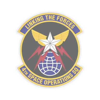 4th Space Operations Squadron (U.S. Air Force) STICKER Vinyl Kiss-Cut Decal 2 Inch Transparent - The Sticker Space