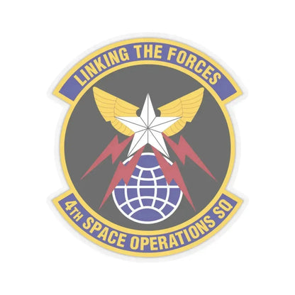4th Space Operations Squadron (U.S. Air Force) STICKER Vinyl Kiss-Cut Decal 3 Inch Transparent - The Sticker Space