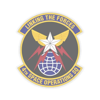 4th Space Operations Squadron (U.S. Air Force) STICKER Vinyl Kiss-Cut Decal 6 Inch Transparent - The Sticker Space